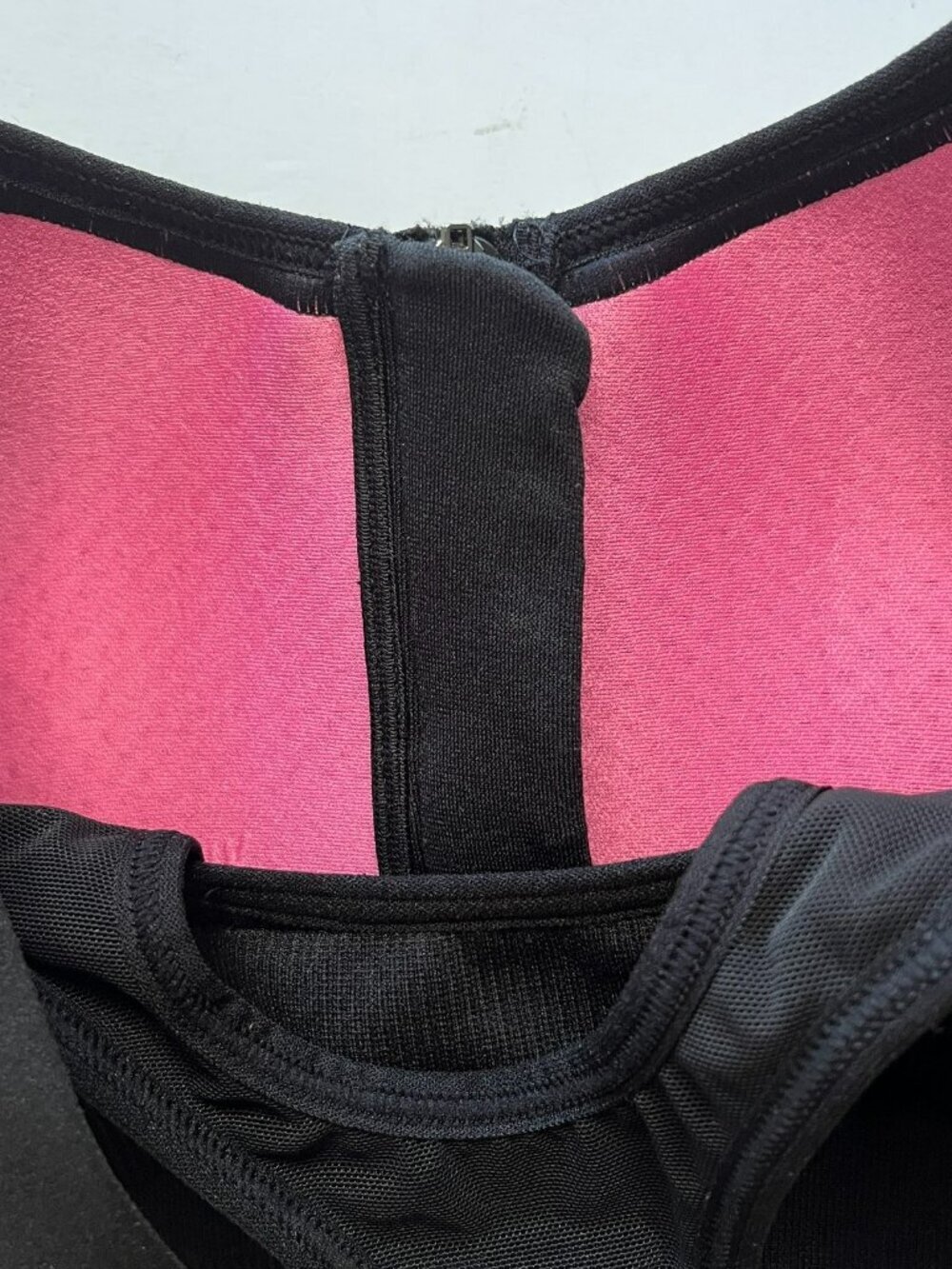Victorias Secret PINK Active High Impact Sports Bra XS Zip Front Racerback Black - Picture 6 of 7